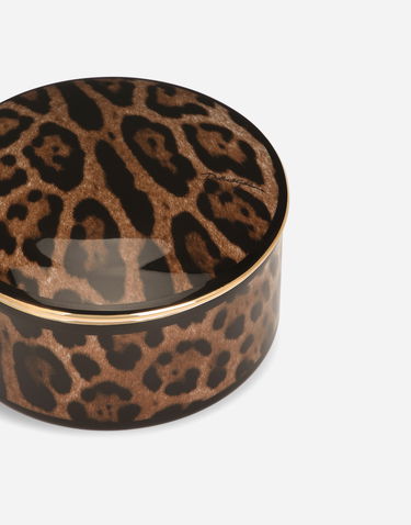 Домашен декор Dolce & Gabbana Dolce & Gabbana Oval Leopard Print Porcelain Decorative Box Многоцветен | TCC200TCAMUUL003, 3