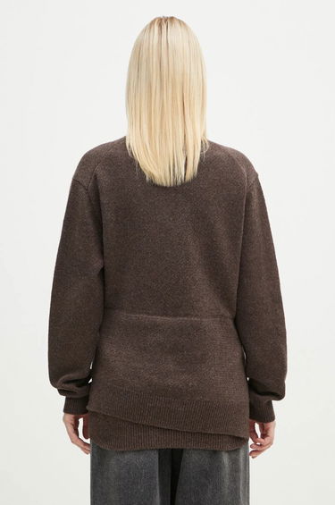 Пуловер JW Anderson JW Anderson Draped Tie Front Jumper Кафяво | KW1263.YN0384.958, 2