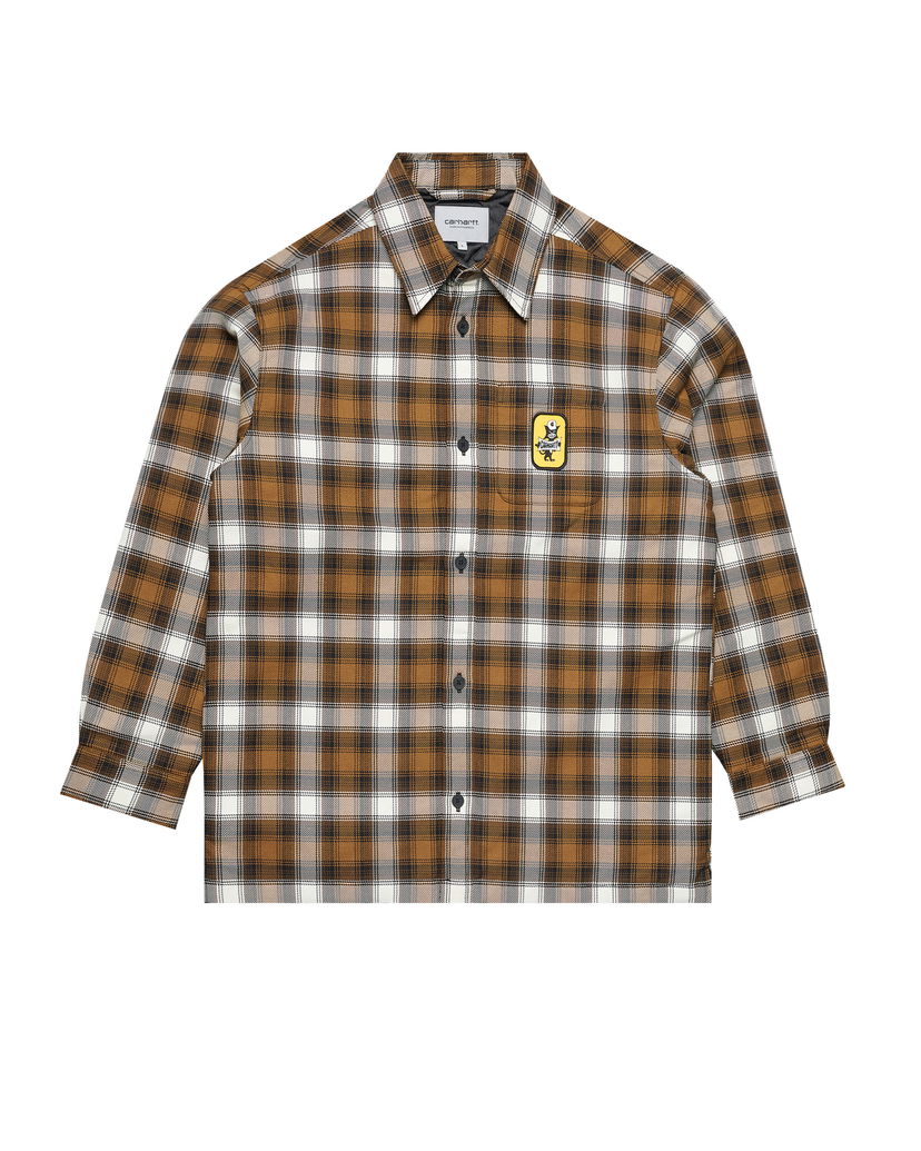 Риза Carhartt WIP Plaid Shirt Jacket Кафяво | I033778.2DJXX