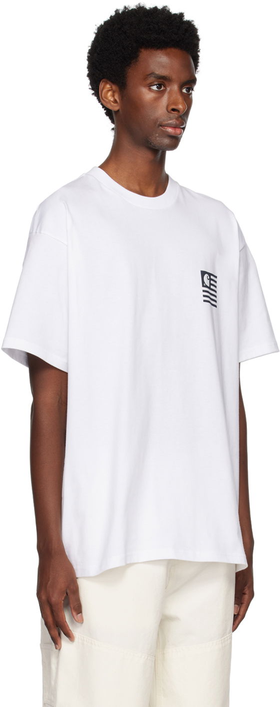 Тениска Carhartt WIP Work In Progress Coast State T-Shirt Бяло | I031754, 1