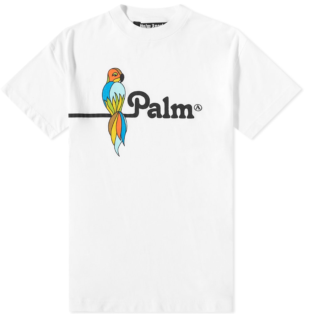 Тениска Palm Angels Parrot Logo Tee Бяло | PMAA001S22JER0280110, 0