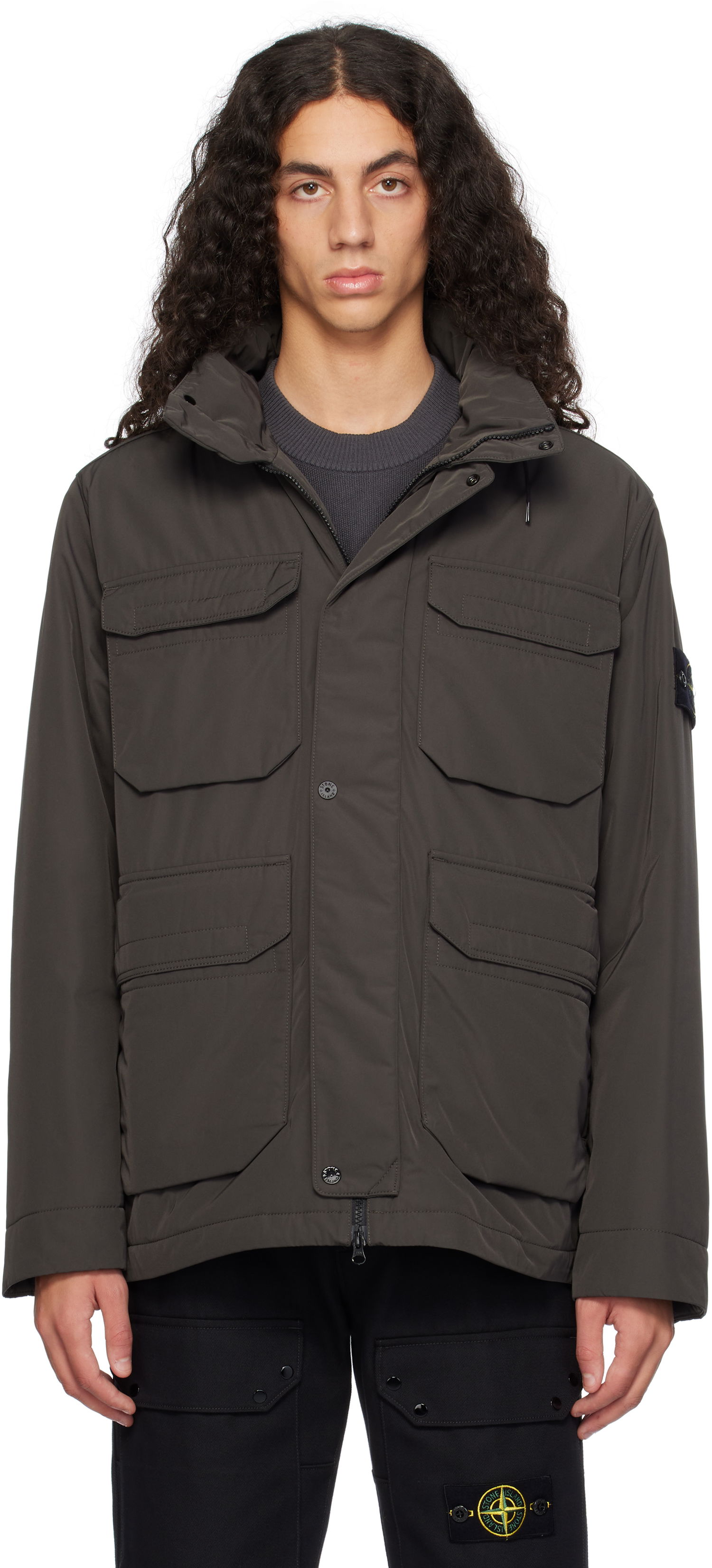 Парка Stone Island 43626 Micro Twill Jacket Сиво | 811543626, 0