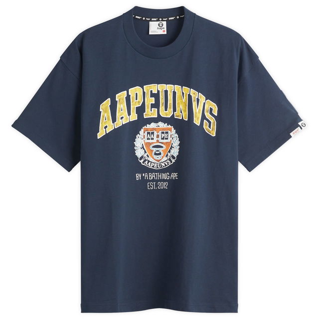 AAPE College Theme T-Shirt, Size Large