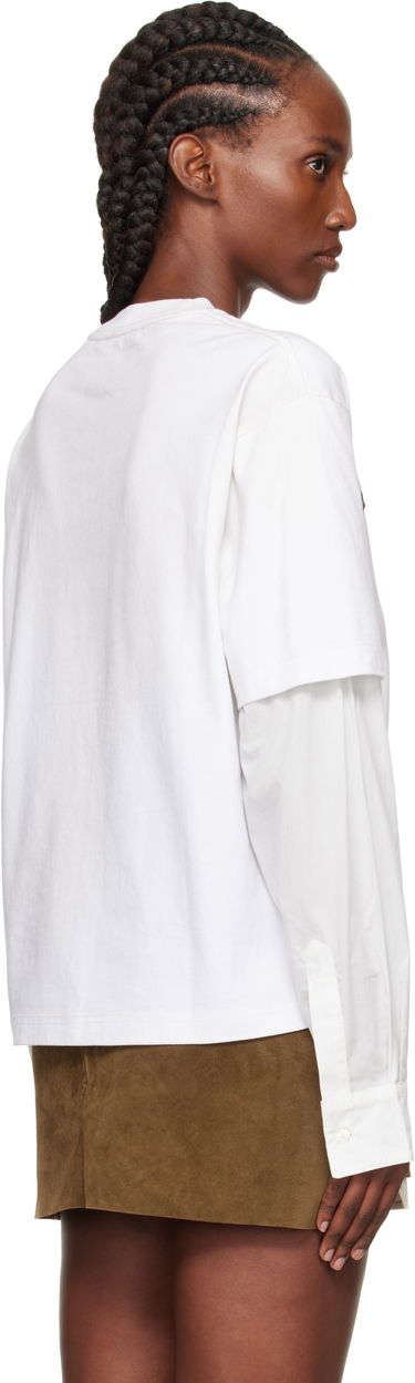 Тениска Acne Studios Layered Logo T-Shirt by Acne Studios Бяло | CL0404-, 2