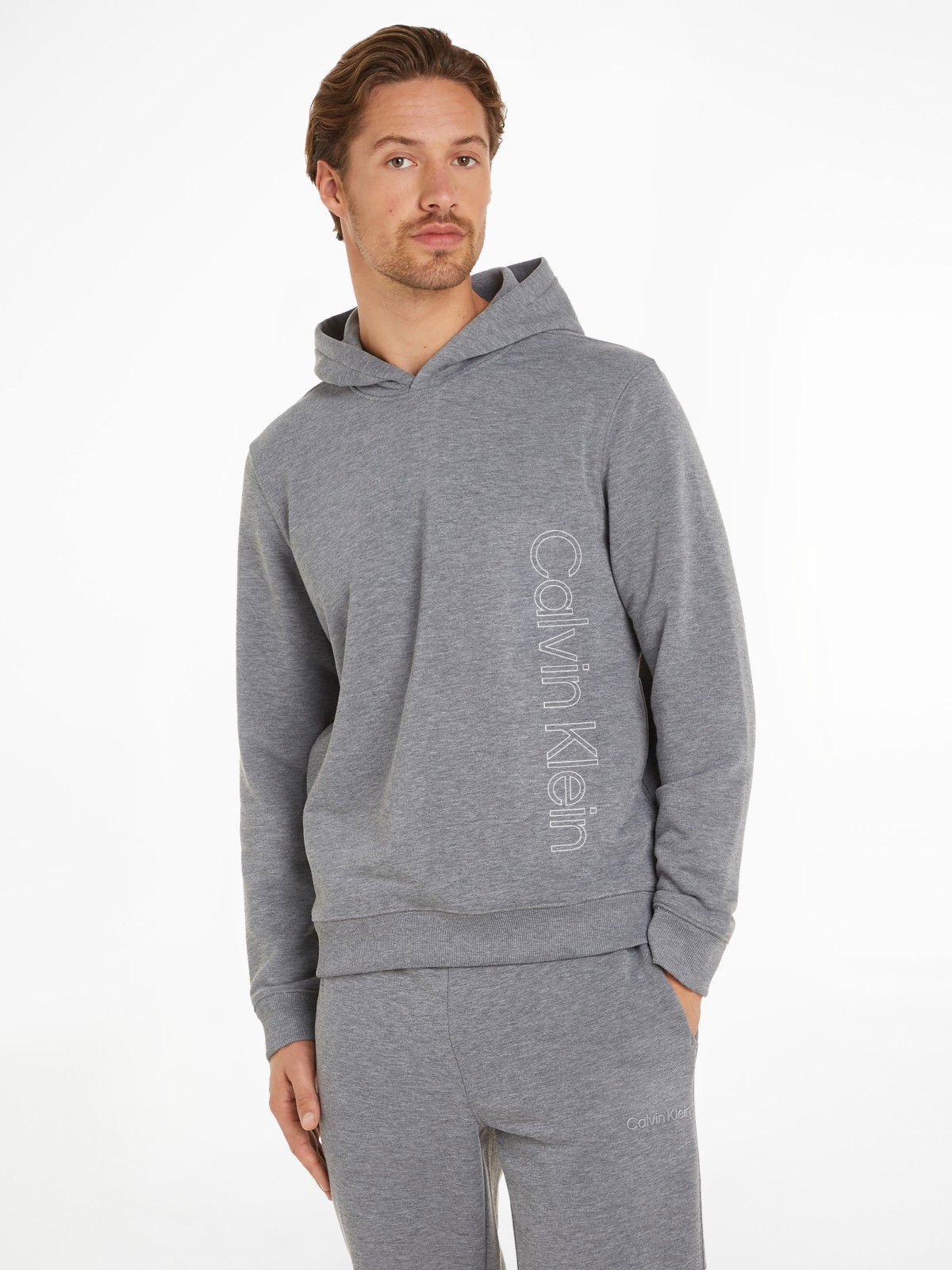 Суитчър CALVIN KLEIN Graphic Sweat Hoodie Сиво | 00GMF4W340-P7E, 0
