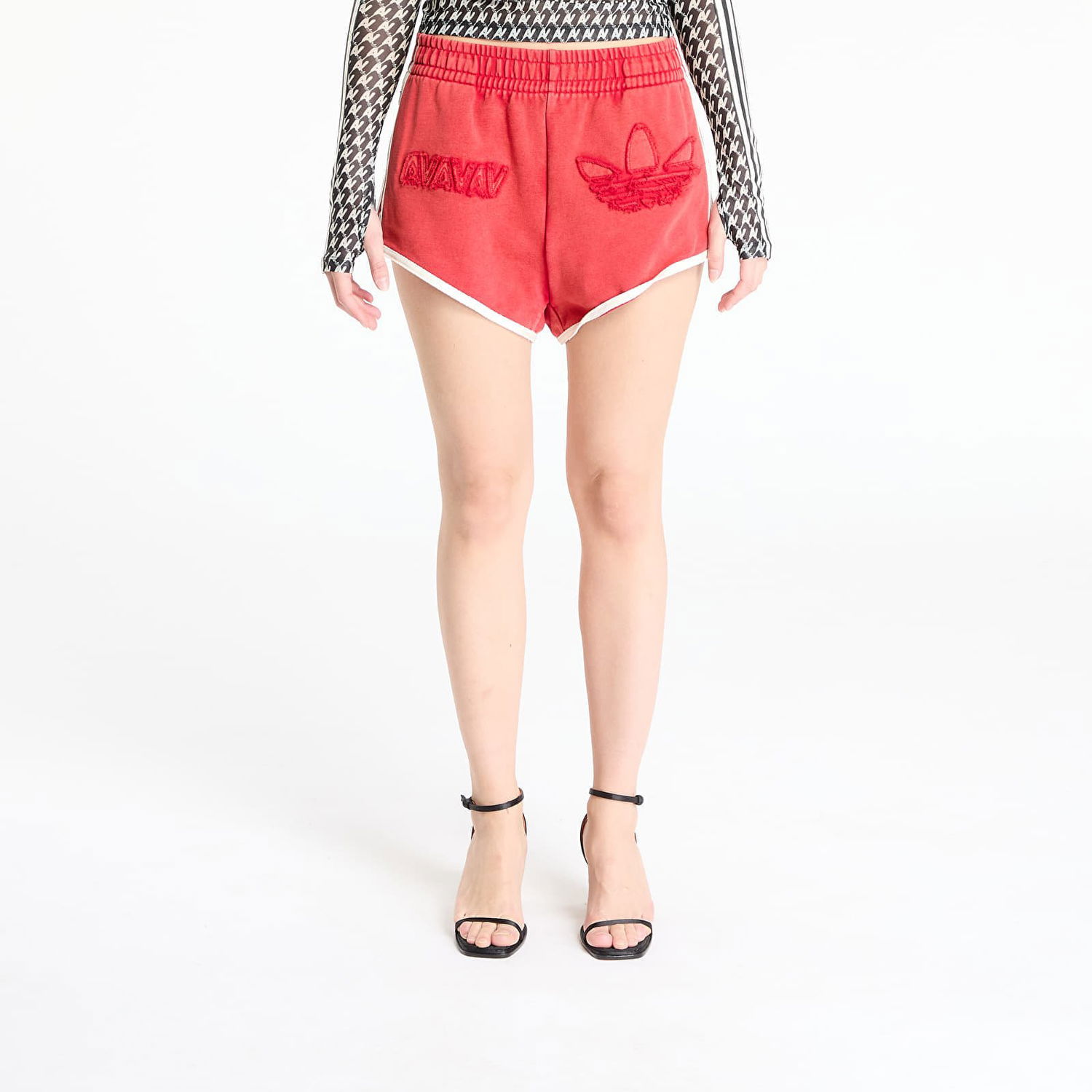 Къси панталони adidas Originals adidas x Avavav Boxing Shorts Червено | JP4860, 0