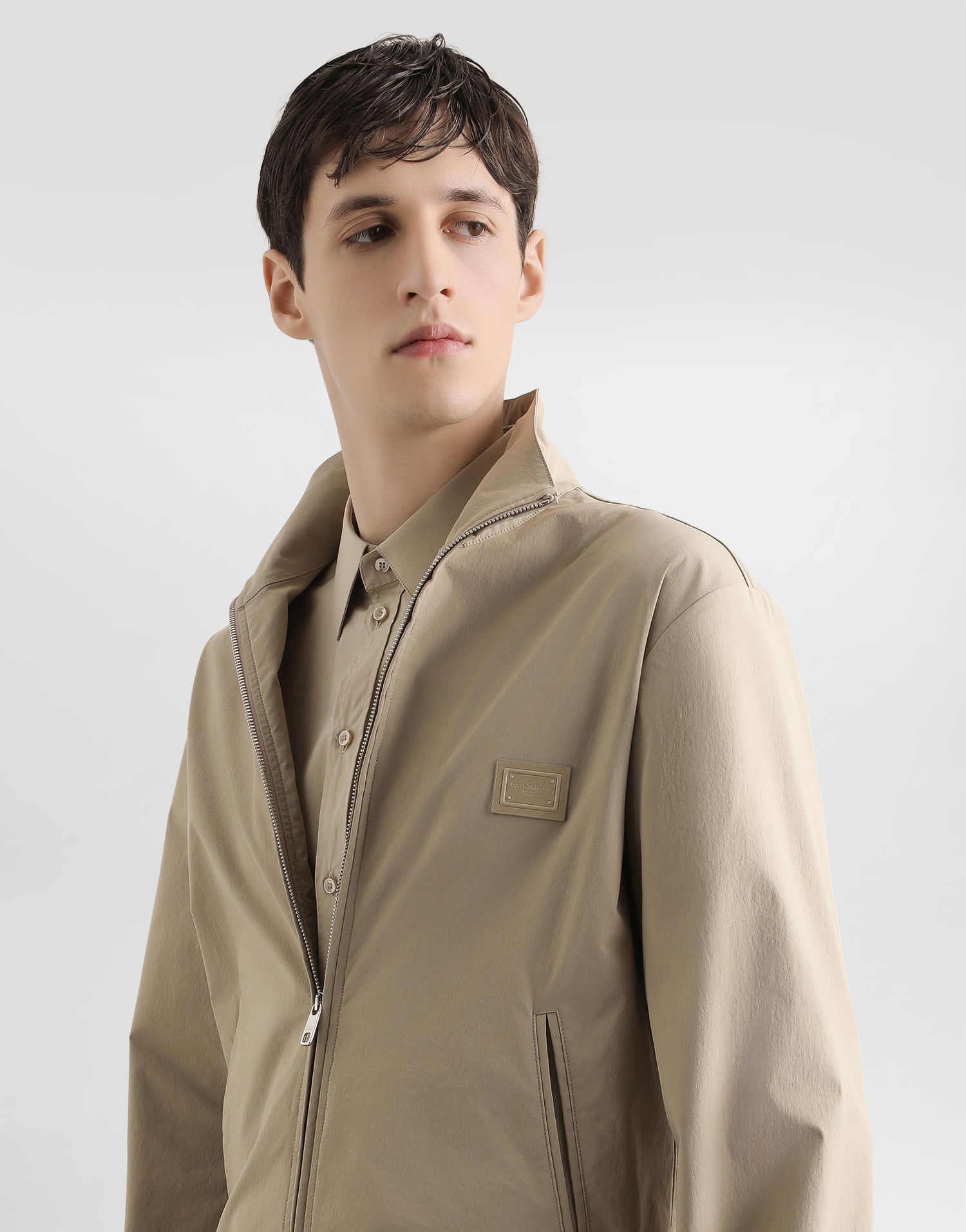 Яке Dolce & Gabbana Dolce & Gabbana Men's Canvas Jacket Бежово | G9BSKTFUUDDM2827, 1