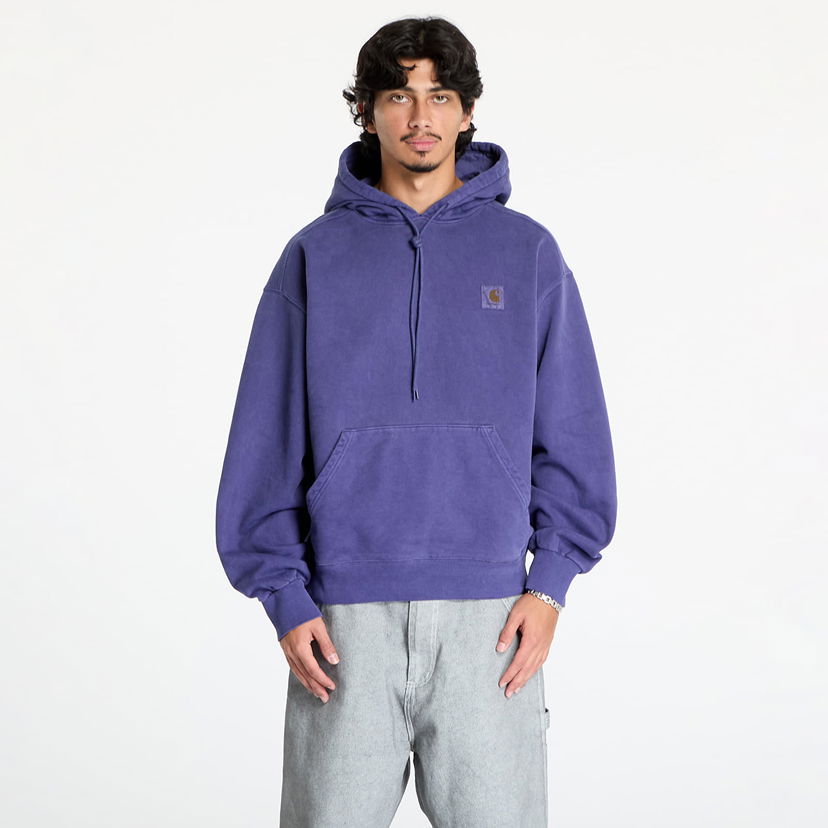 Суитчър Carhartt WIP Sweatshirt Hooded Vista Sweat UNISEX Aura Garment Dyed XS Лилаво | I029523.2BZGD