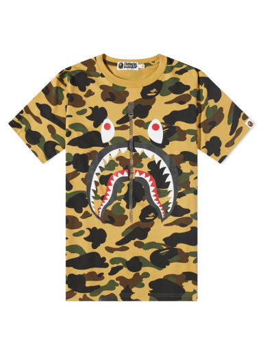 Тениска BAPE 1st Camo Shark T-Shirt Yellow Жълто | 001CSJ201002M-YLW