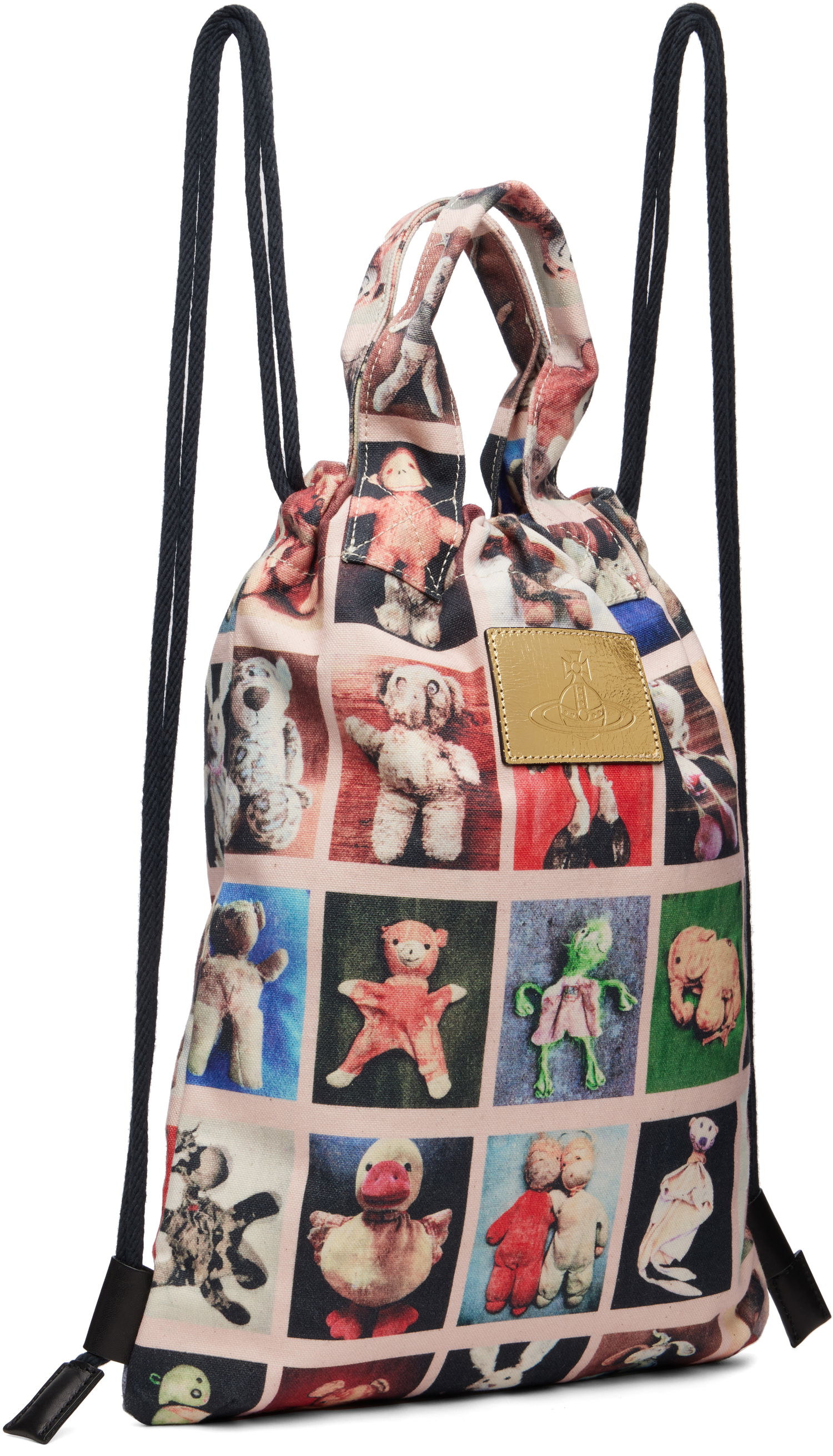 Раница Vivienne Westwood Vivienne Westwood Teddies Pippa Canvas Drawstring Backpack Розово | 4A020005U-W016R-, 1