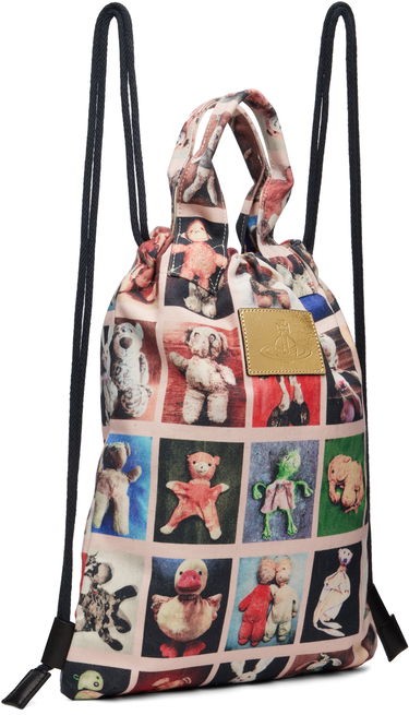 Раница Vivienne Westwood Vivienne Westwood Teddies Pippa Canvas Drawstring Backpack Розово | 4A020005U-W016R-, 1