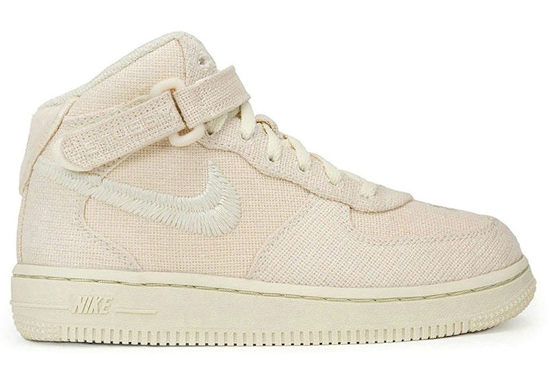 Кецове и обувки Nike Air Force 1 Mid Stussy Бежово | DN4157-200, 0