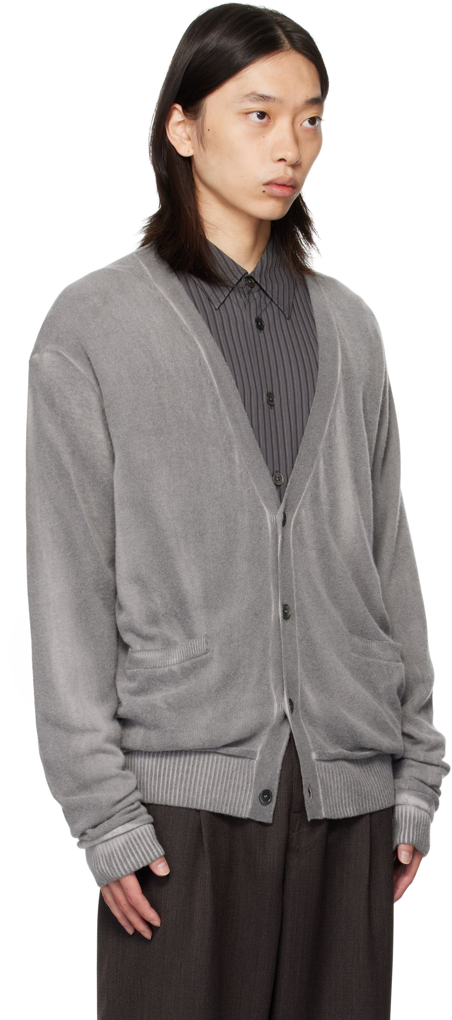 Пуловер OUR LEGACY Parallel Cardigan Сиво | M4253PG, 1