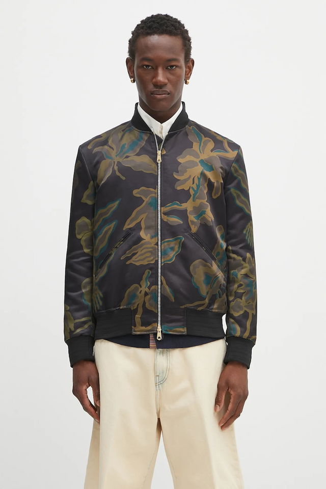Paul Smith Floral Print Bomber Jacket