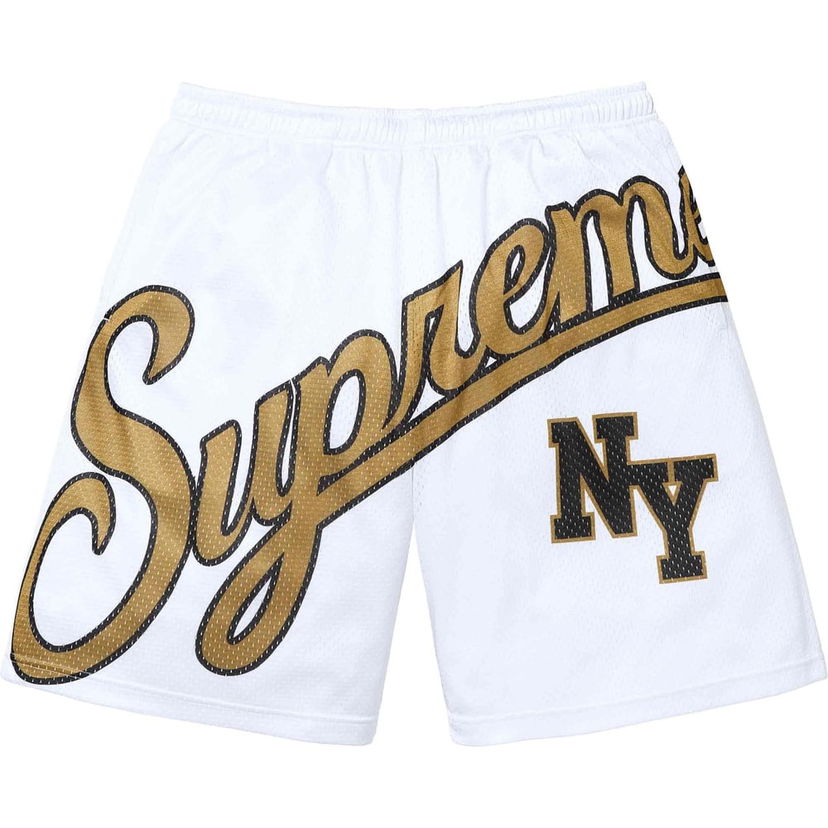 Къси панталони Supreme Big Script Mesh Shorts Бяло | SUP-SS24-236