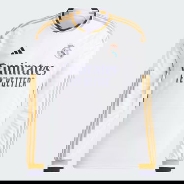Фланелка adidas Originals Real Madrid 23/24 Long Sleeve Home Jersey Бяло | IB0018, 4