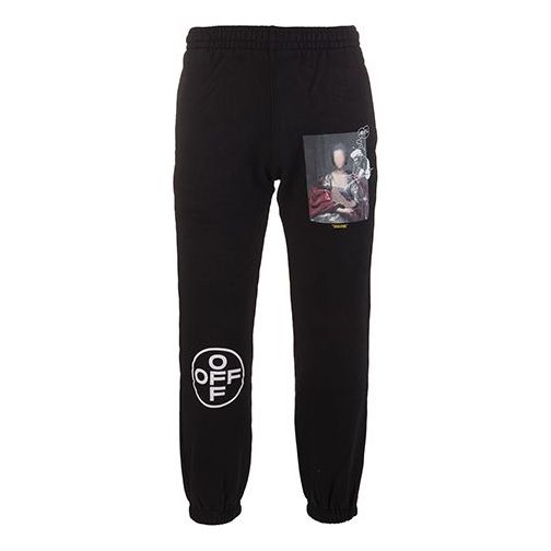 Спортни панталони Off-White Mariana de Silva Logo Sweatpants Черно | OMCH022E19E300051088