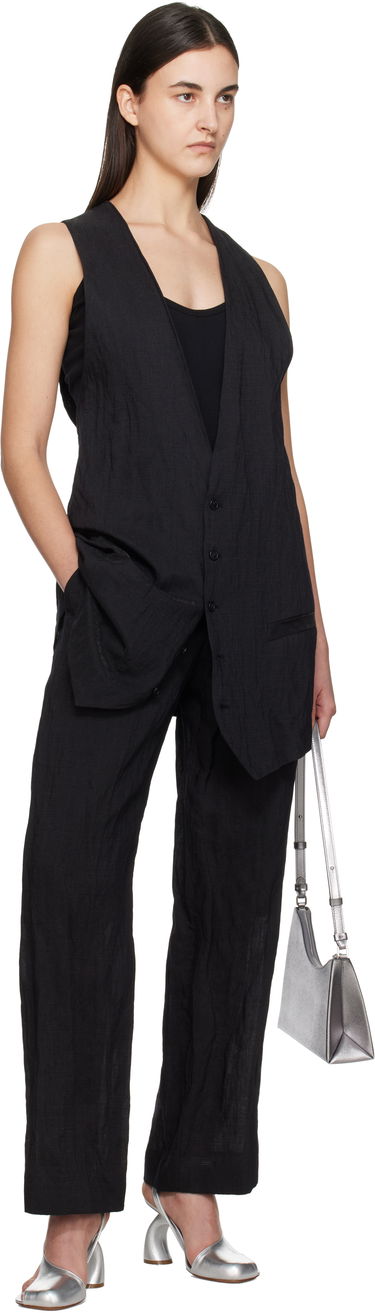 Жилетка Maison Margiela MM6 Maison Margiela Crinkled Tailoring Vest Черно | S52FB0093 M35253, 4