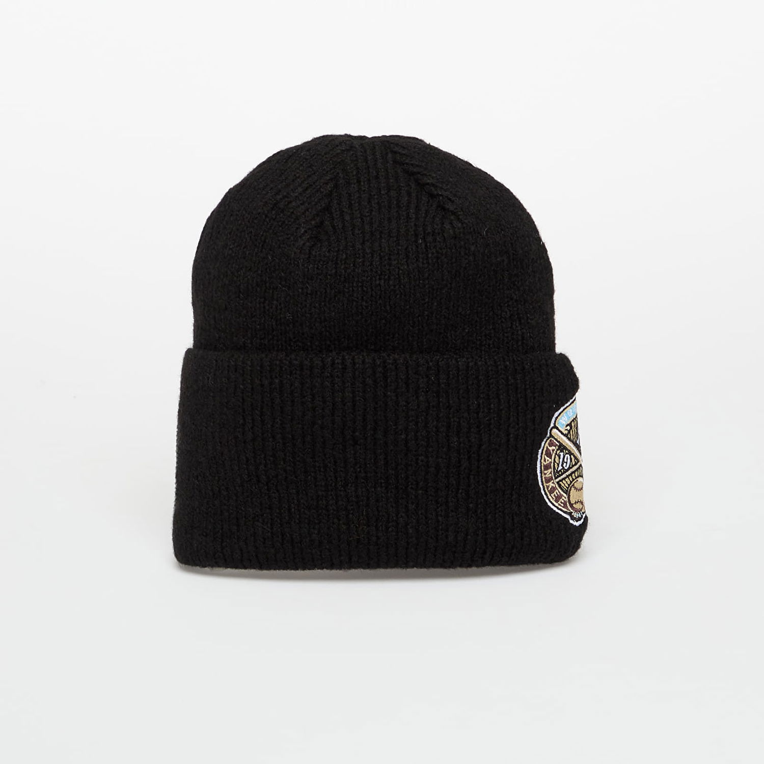 Шапка New Era Hat Knit Medium MLB Ws Beanie New York Yankees Black/ White Черно | 60691206, 1