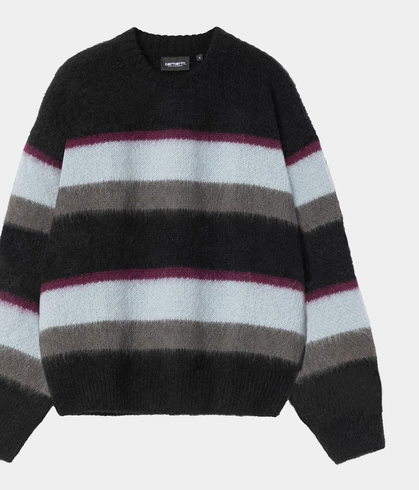 Пуловер Carhartt WIP Women's Carhartt WIP Merlin Sundling Stripe Sweater Многоцветен | I035385_8