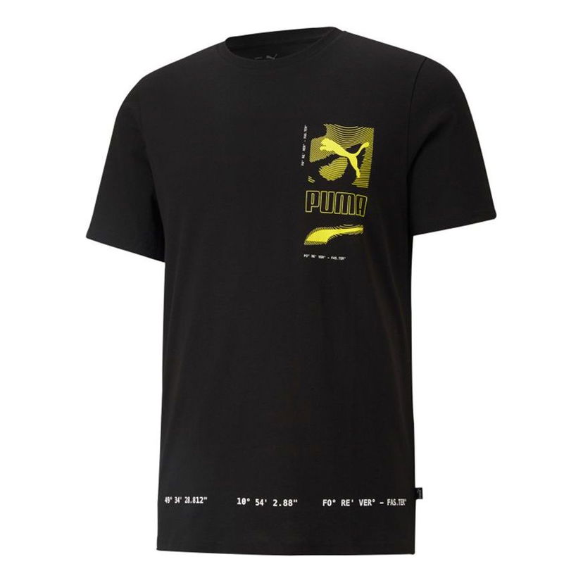 Тениска Puma Digital Logo Graphic T-Shirt Черно | 855974-01