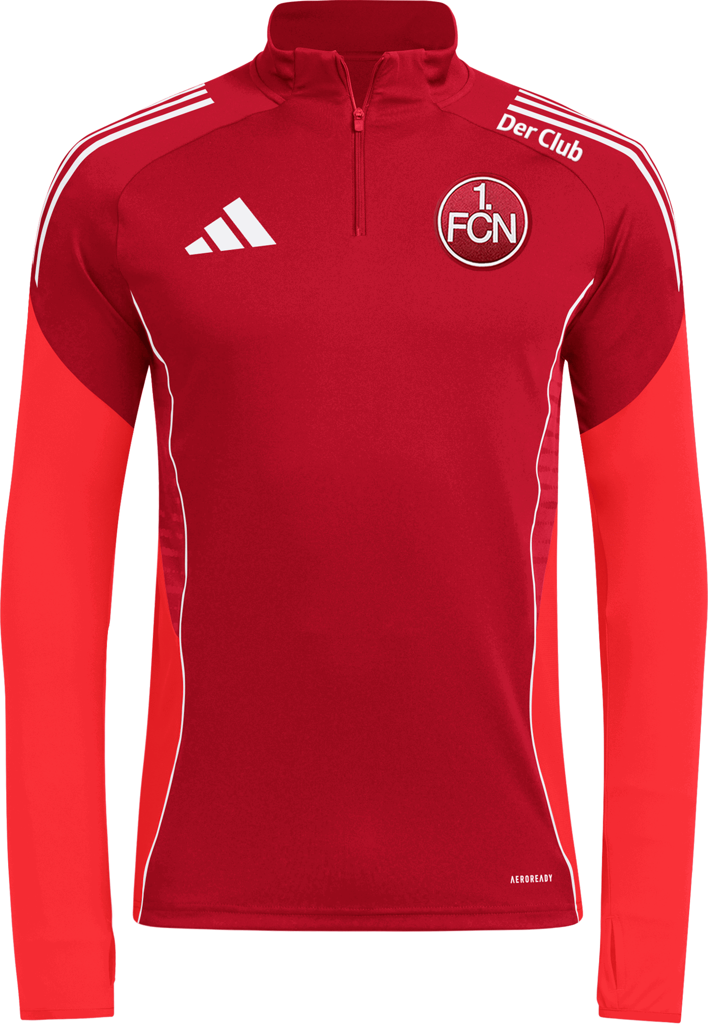Суитчър adidas Originals 1. FC Nürnberg Der Club AEROREADY Long Sleeve Quarter-Zip Training Top Червено | 6fcnji6500, 1