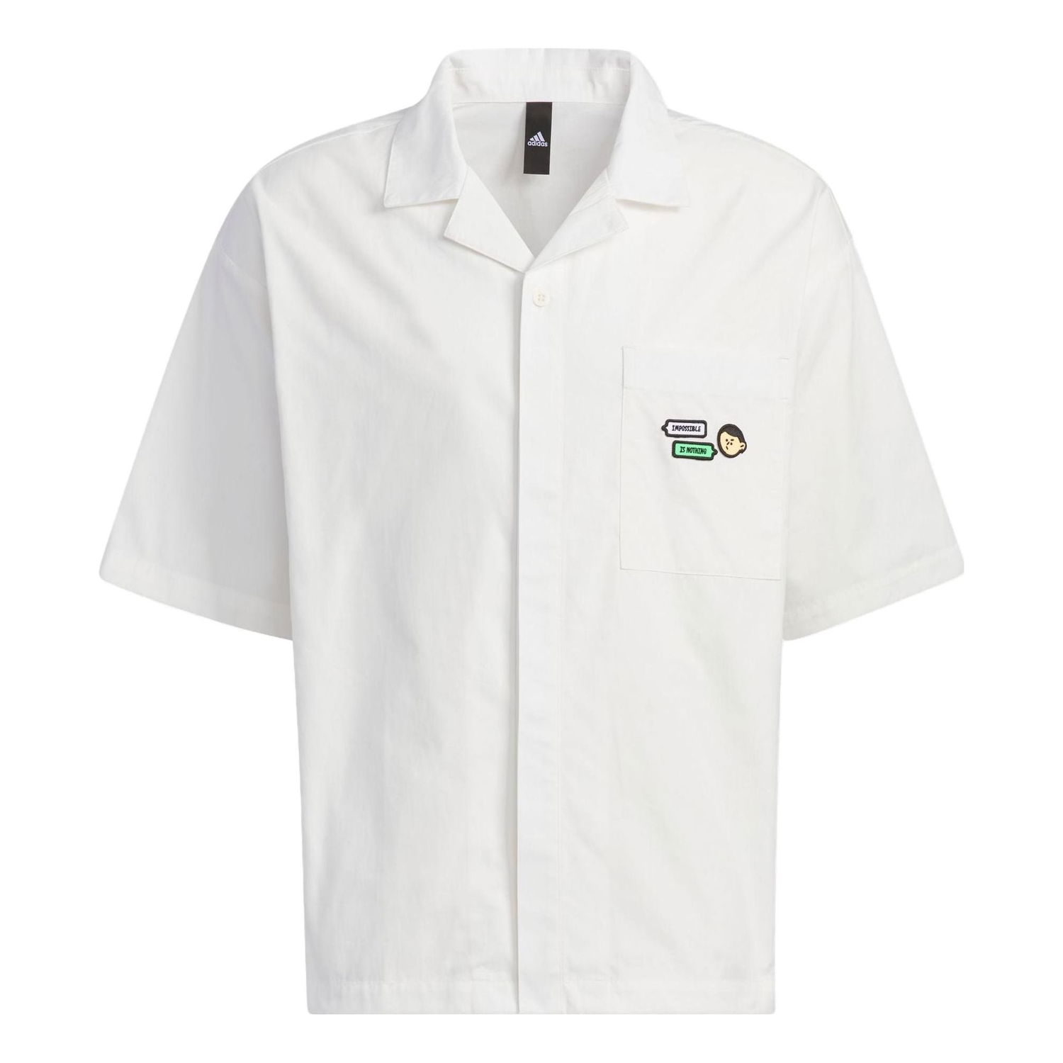 Риза adidas Originals Men's Graphic Woven Shirt Бяло | IA8100, 0