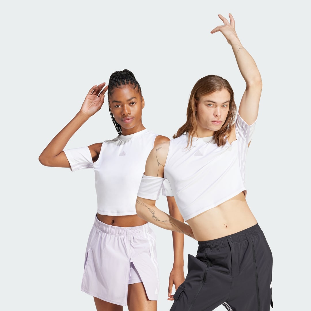 Съкратен топ adidas Performance Sportswear Top Dance Crop Бяло | IS0886, 0
