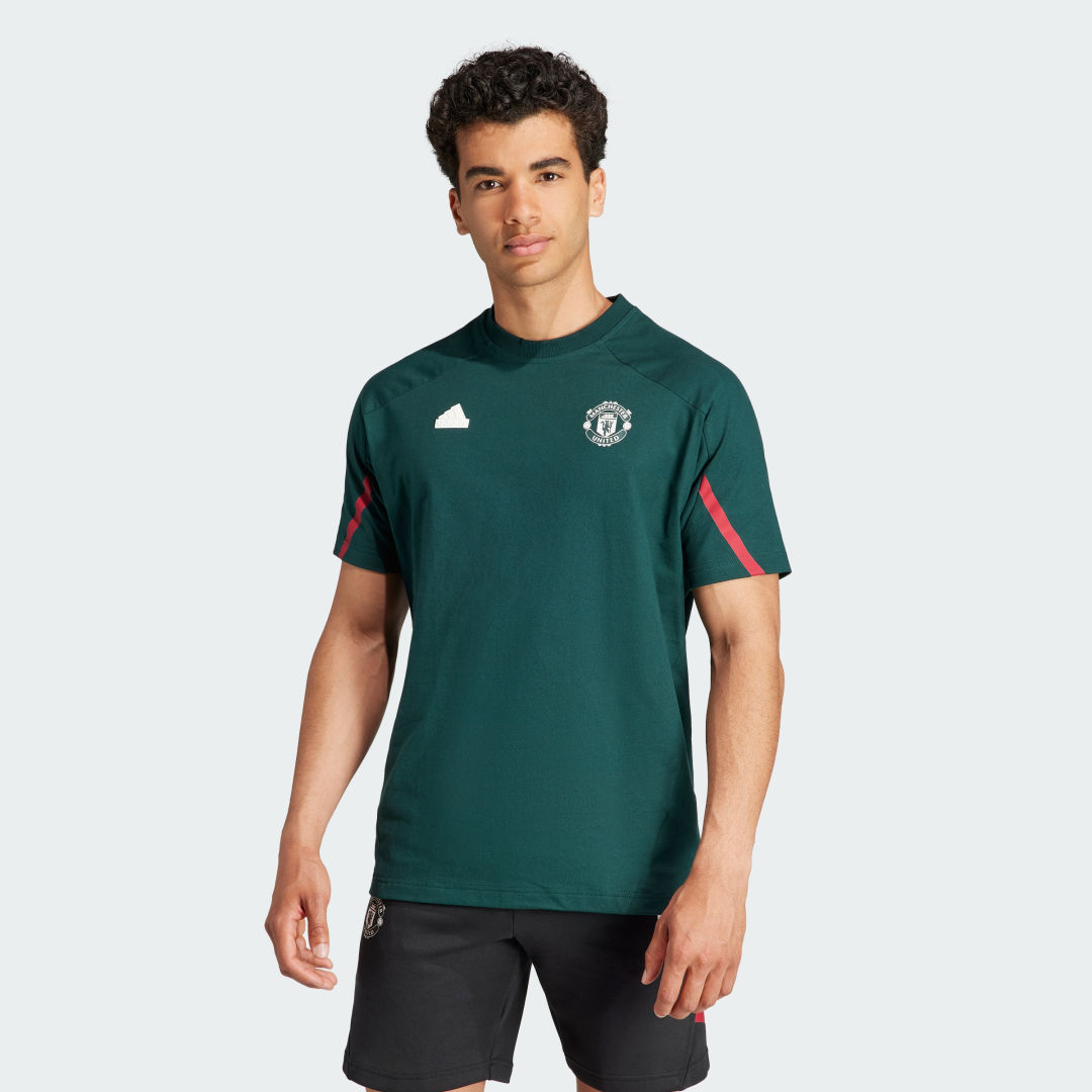 Тениска adidas Originals Manchester United Designed for Gameday Tee Зелено | IA8559, 0