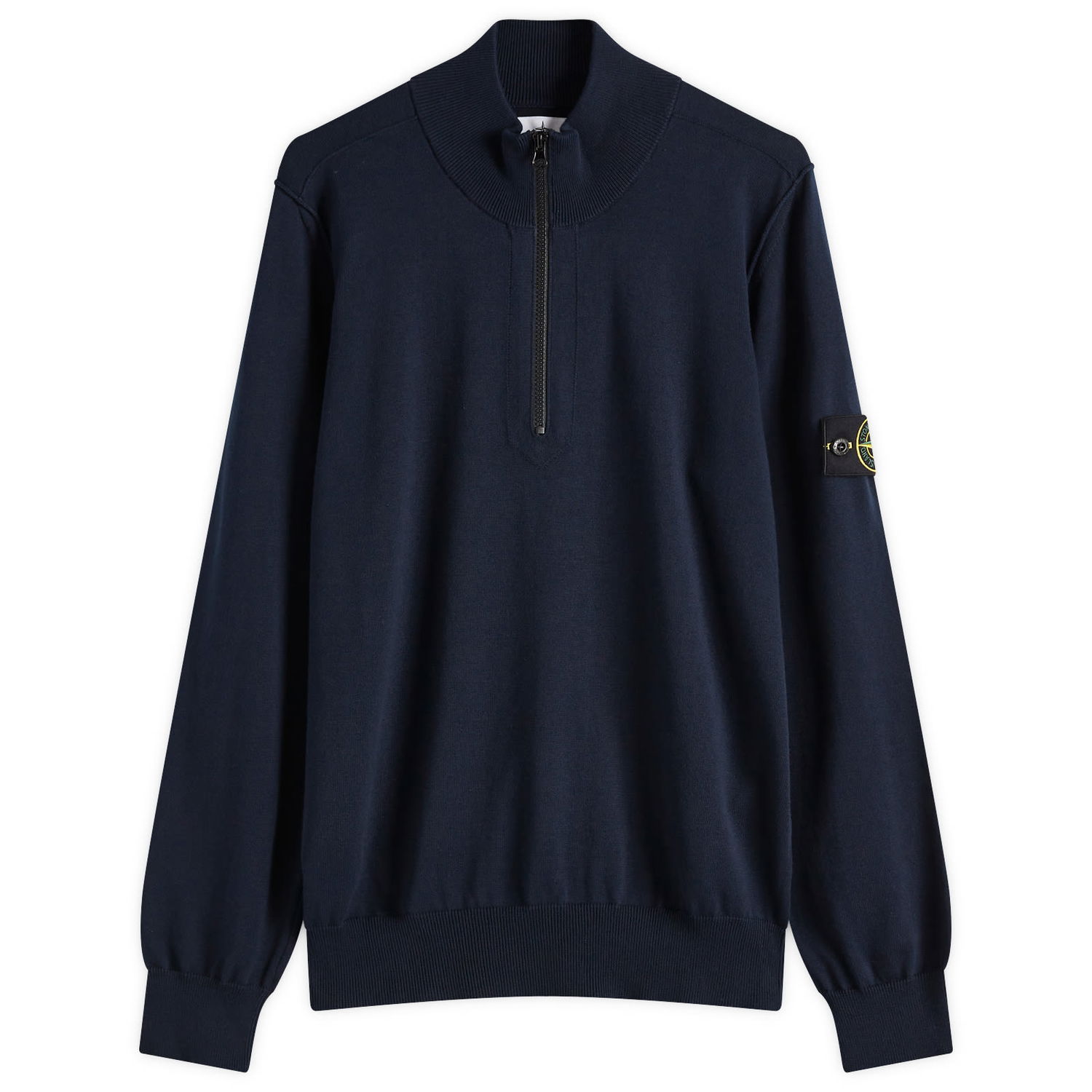 Пуловер Stone Island Stone Island Organic Cotton Half Zip Knit, Size Large Тъмно синьо | K1S155100063-V0020, 1