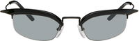 Runway Cat-Eye Half-Rim Sunglasses