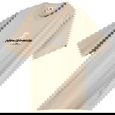 Тениска AAPE by A Bathing Ape AAPE Graffiti X-Bone Graphic T-Shirt Бежово | AAPTEM1564XXNBGE, 1
