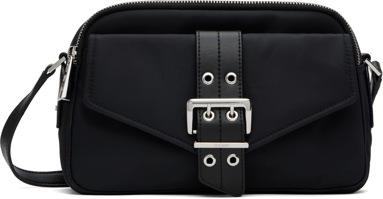 Чанта през рамо GANNI GANNI Bucky Camera Bag Черно | A6370, 0