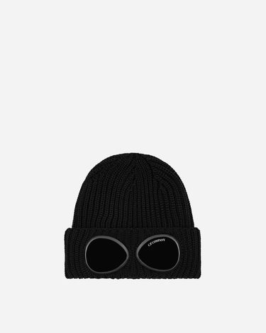 Шапка C.P. Company Merino Wool Goggle Beanie Black Universal Черно | 17CMAC122A005509A-999, 2