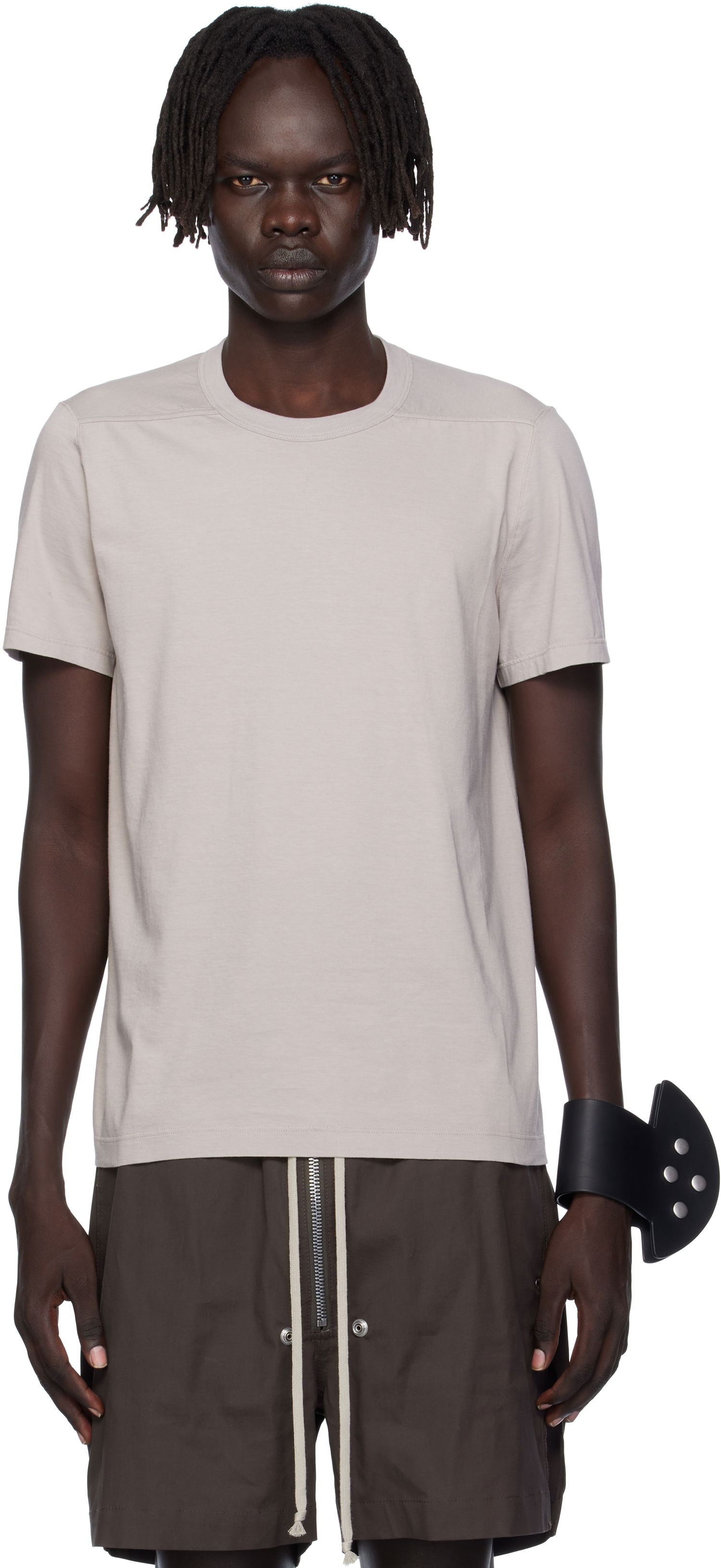 Тениска Rick Owens Rick Owens Concordians Short Level T-Shirt Бежово | RU02E1265 JA, 0