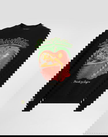 Суитчър Dolce & Gabbana Dolce & Gabbana Embroidered Apple Graphic Sweatshirt Черно | G9AHSZG7PHGN0000, 0