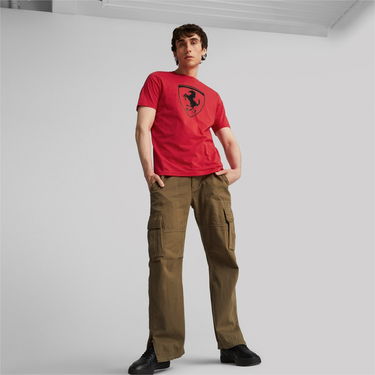 Тениска Puma Race Tonal Big Shield Tee Червено | 620951-02, 3