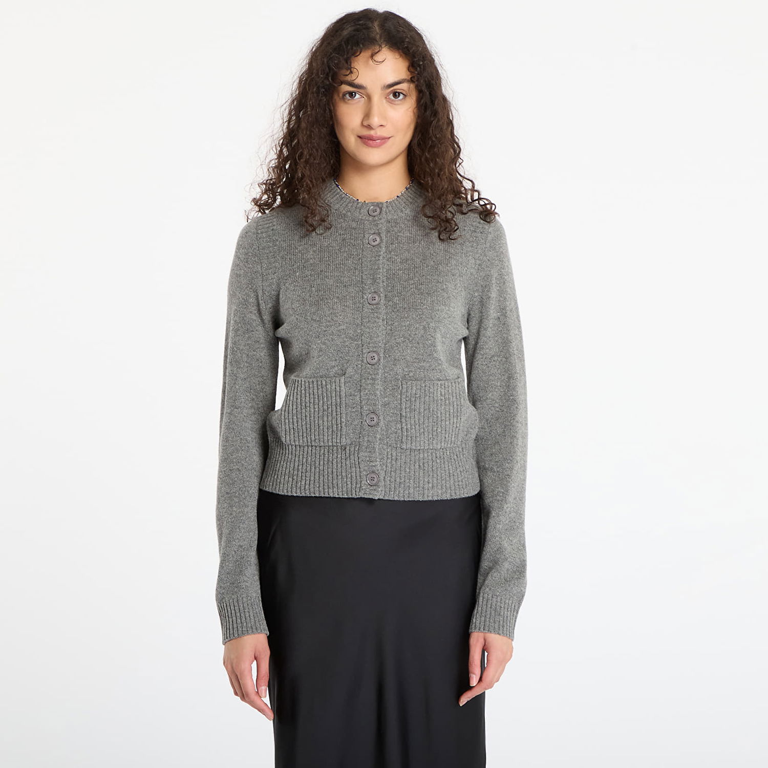 Пуловер Samsoe Samsoe Saelif Short Cardigan Сиво | F25300006_CLR000659, 0