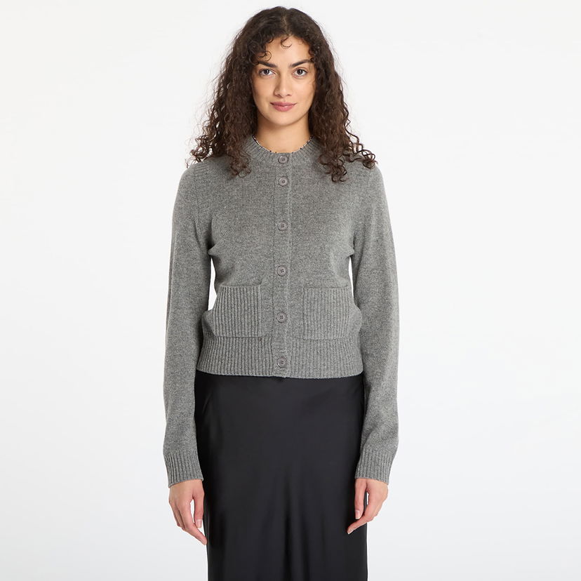 Пуловер Samsoe Samsoe Saelif Short Cardigan Сиво | F25300006_CLR000659