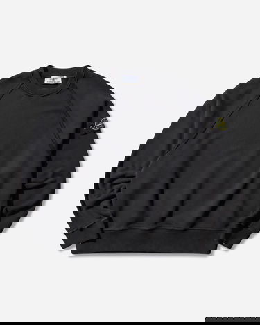 Суитчър Stone Island Garment Dyed Oversized Fit Crewneck Raglan Sleeves Sweatshirt Черно | K2S15-6100022-S0A20 V0029, 0