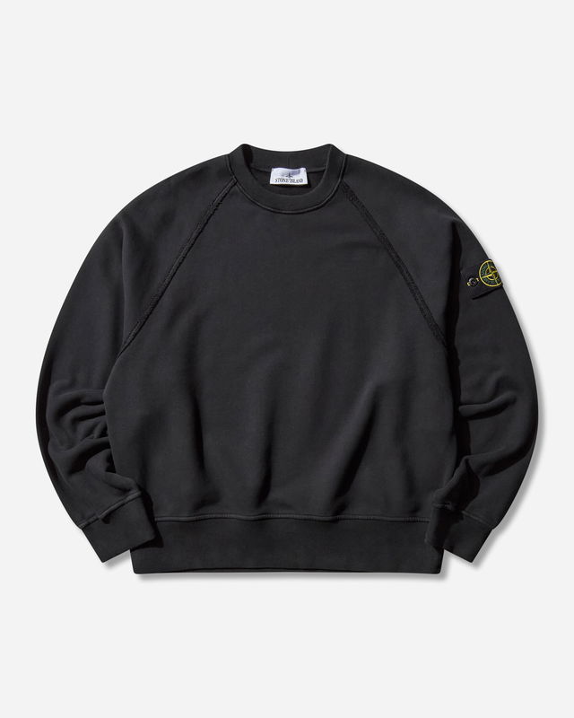 Garment Dyed Oversized Fit Crewneck Raglan Sleeves Sweatshirt