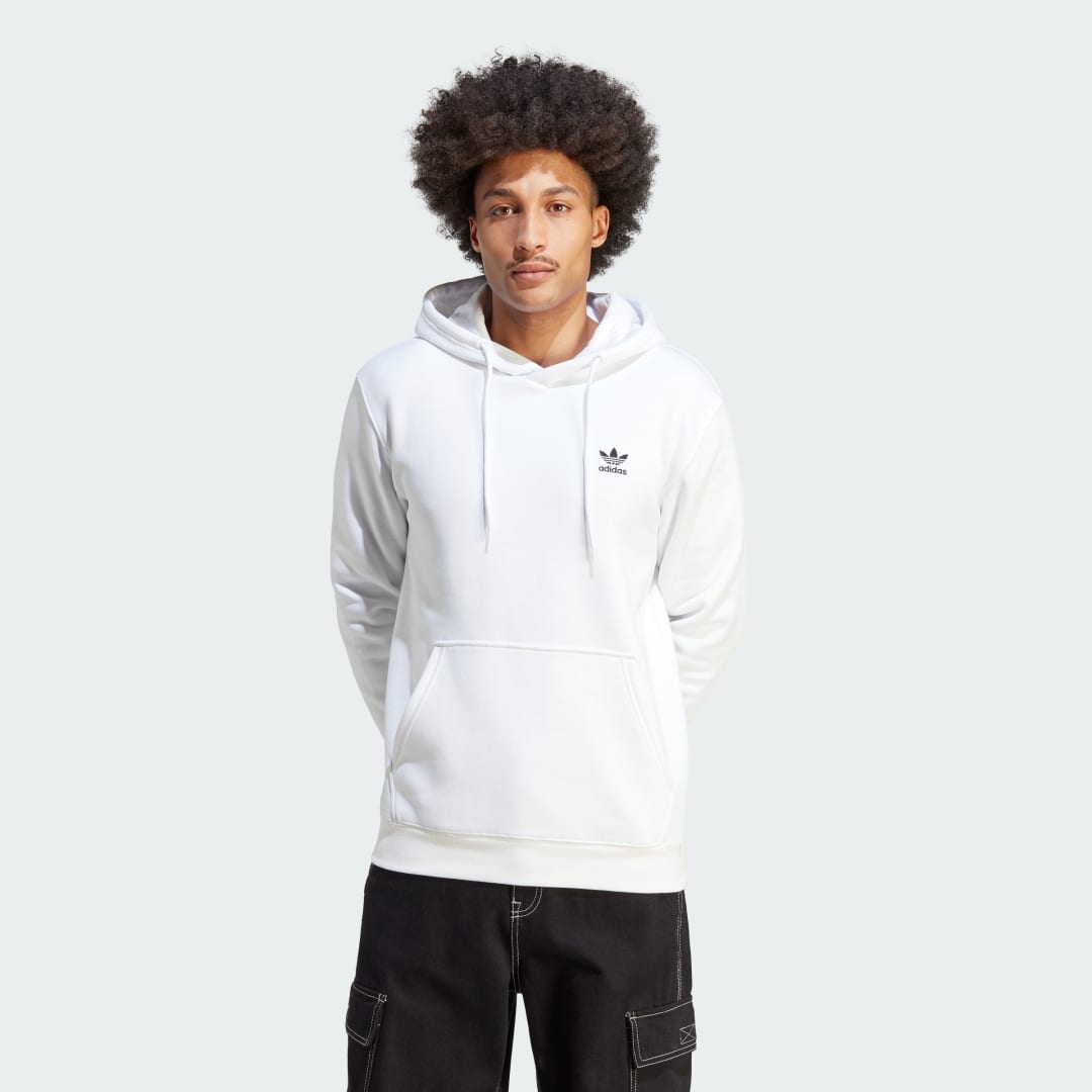 Суитчър adidas Originals Trefoil Essentials Hoodie Бяло | IM4526, 0