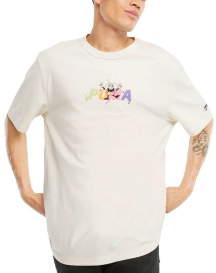 Тениска Puma Downtown Graphic Tee Бяло | 53159688, 0
