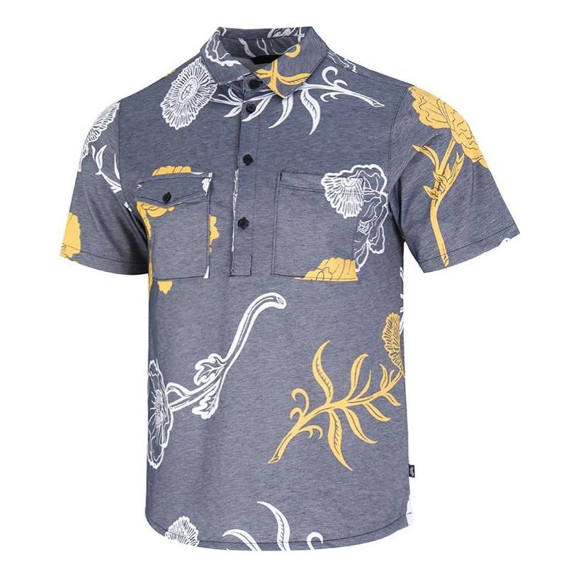 Поло тениска Nike SB SB Floral Print Short Sleeve Shirt Синьо | DM0170-010