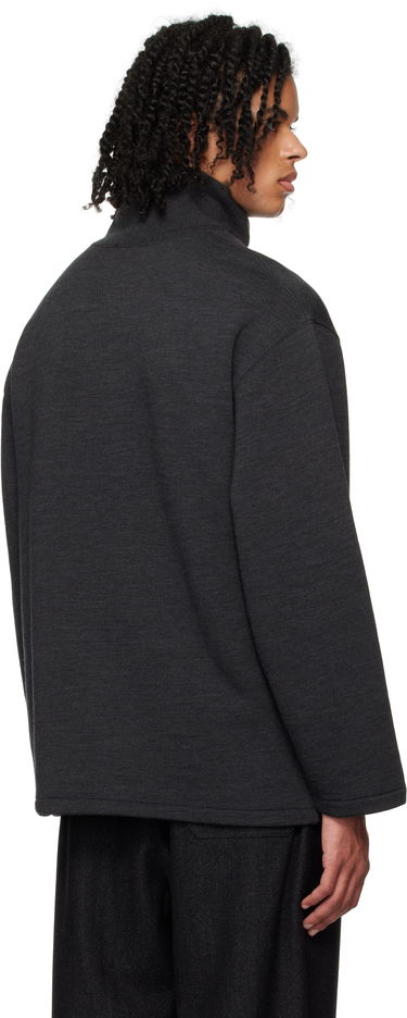 Пуловер LEMAIRE Lemaire Mock Neck Sweatshirt Черно | TO1287 LJ1020, 2