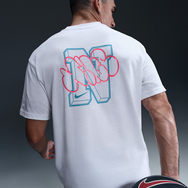 Тениска Nike Nike Max90 Basketball T-Shirt Бяло | HJ3406-100, 4