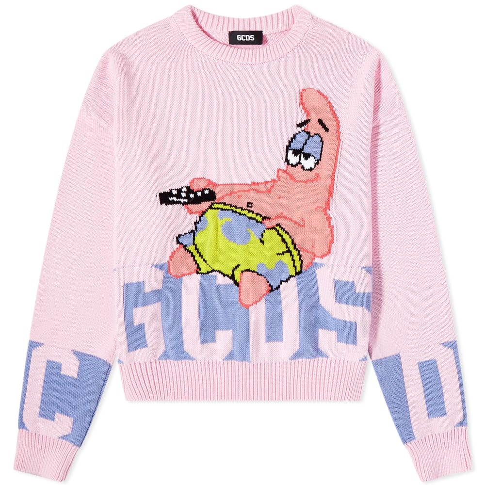 Пуловер GCDS x Spongebob Patrick Star Low Band Logo Sweater Розово | SB23M370073-06, 0