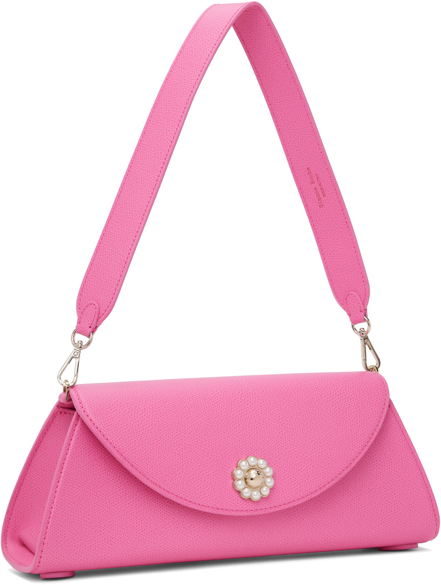 Чанта през рамо Simone Rocha Simone Rocha Long Pochette Valentine Bag Розово | BAG190 0787, 1