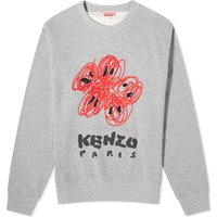 Пуловер KENZO Drawn Varsity Crewneck Сиво | FE55SW1704MF-94C, 1