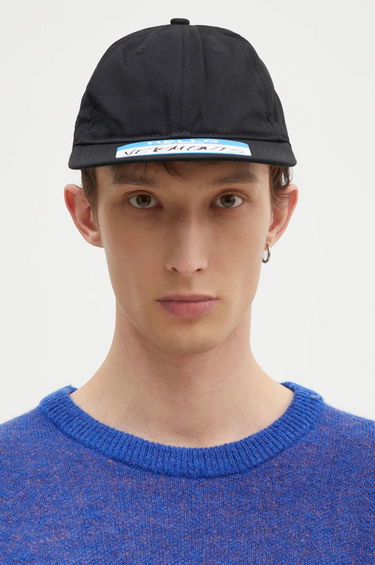 Шапка с козирка VETEMENTS My Name Sticker Black Cap Черно | UA66CA110B, 1